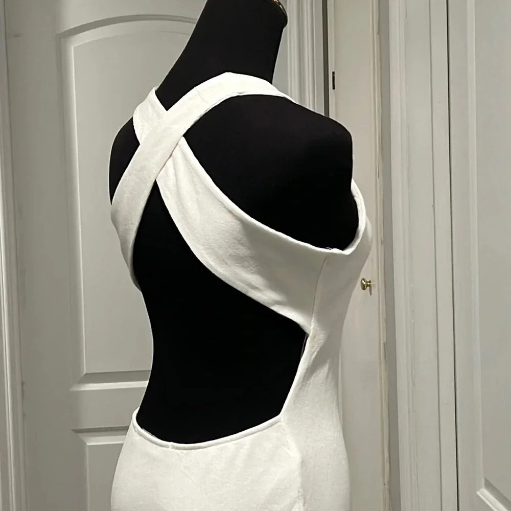 Lioness Cross Back Mini Dress White*New - Picture 3 of 7